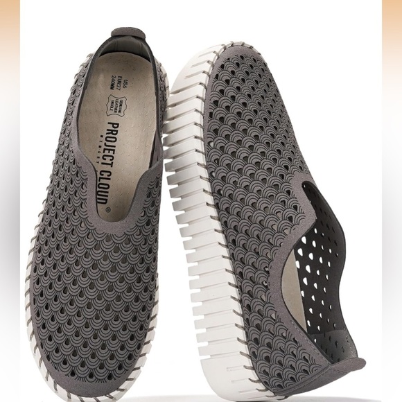 Project Cloud Shoes - Project Cloud Gray Women's Slip-On Loafers